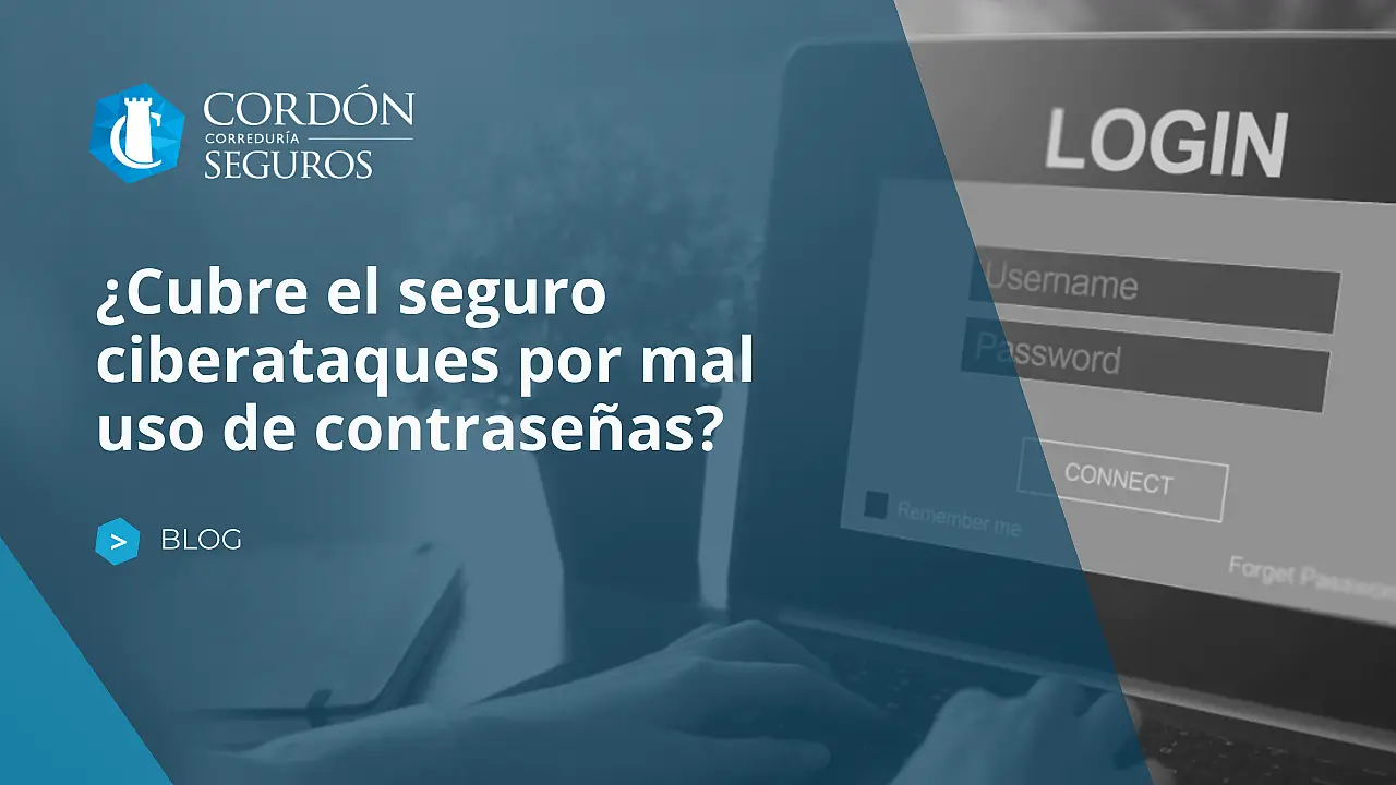 Cubre el seguro ciberataques por mal uso de contraseñas